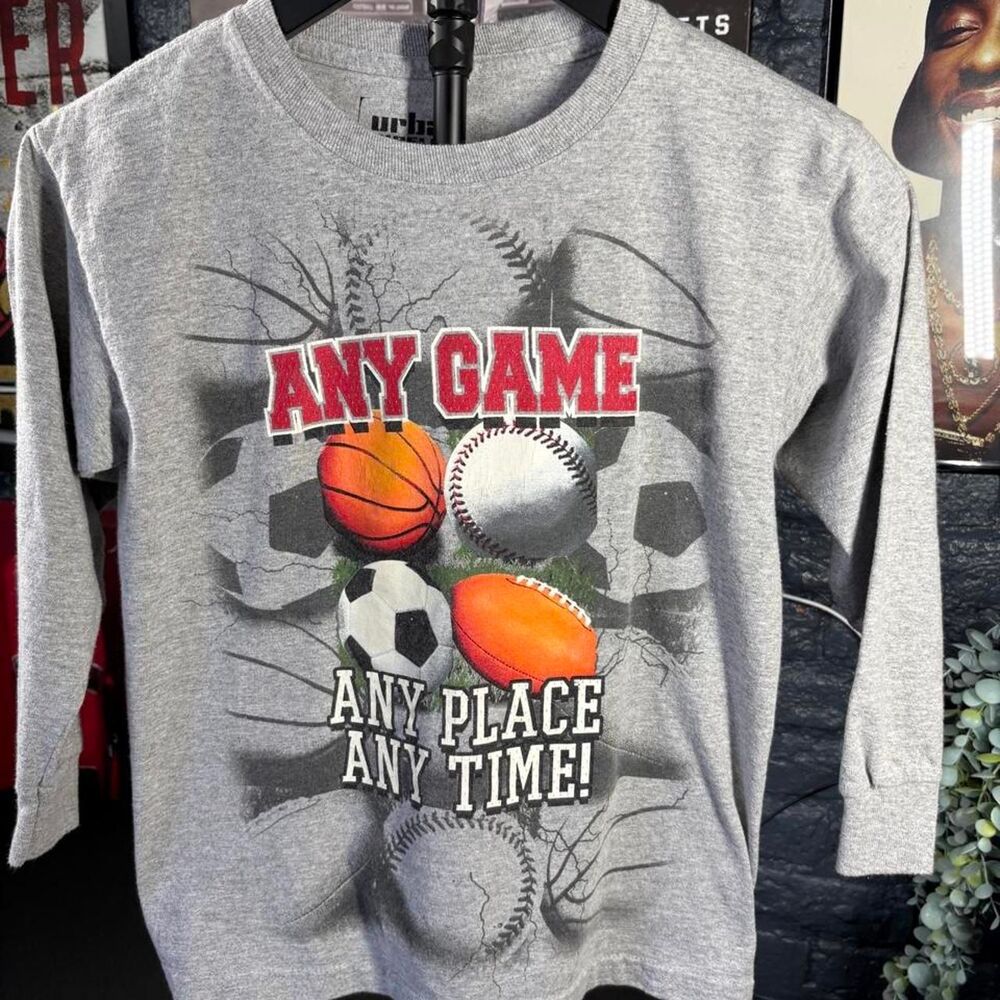 Urban Pipeline “Any Game Any Place Any Time” Long Sleeve – Youth Small